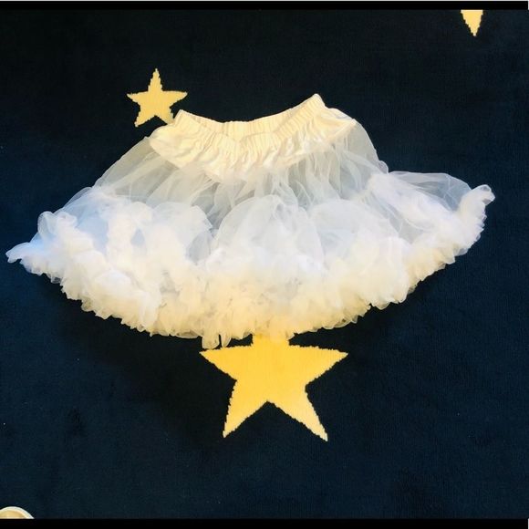 💗 White Tulle Tutu Skirt Size S/M - Picture 3 of 8